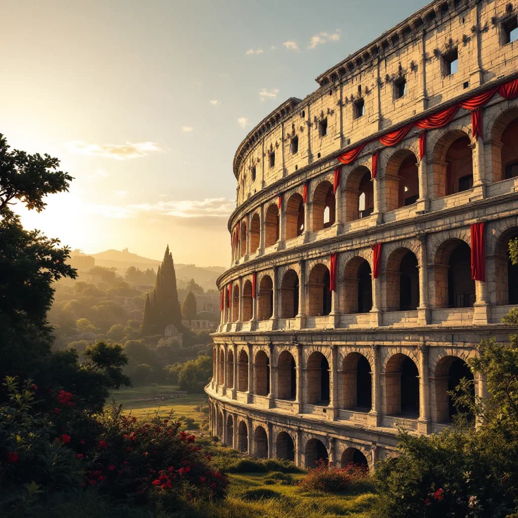 The Arena — painted illustration